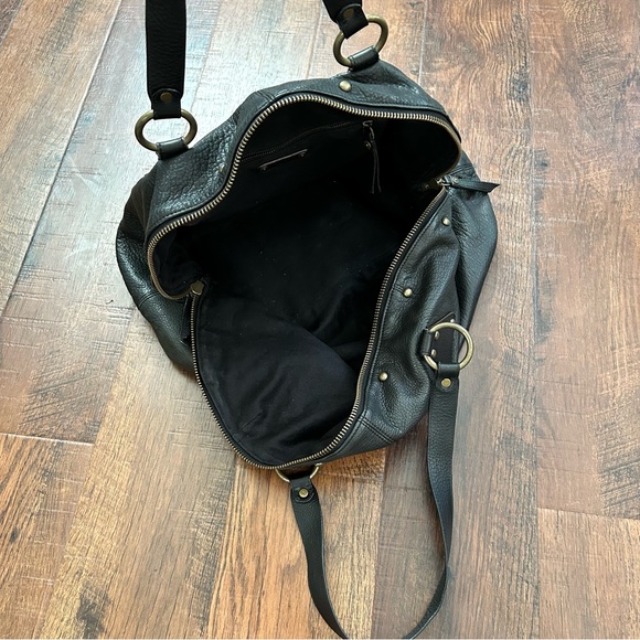 7 FOR ALL MANKIND black leather shoulder bag - Picture 7 of 12